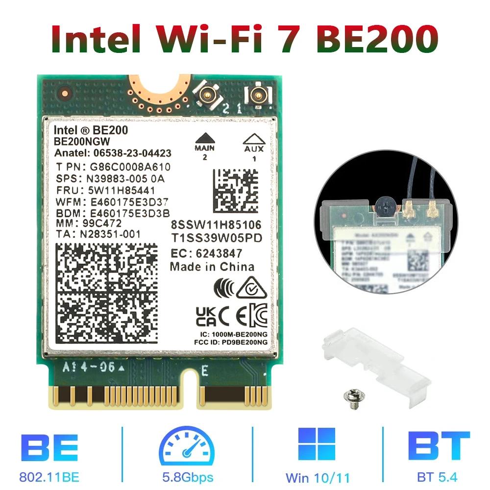  11 PC ƮϿ  ī,  BE200  5.4, BE200NGW, 2.4 GHz, 5 GHz, 6 GHz, 5.8 Gbps, ǰ